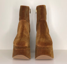 Load image into Gallery viewer, Vivienne Westwood Freddy Ankle Boots in Tan Velvet