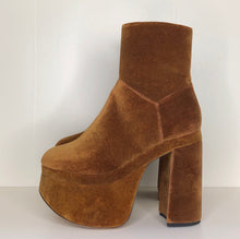 Load image into Gallery viewer, Vivienne Westwood Freddy Ankle Boots in Tan Velvet