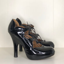 Load image into Gallery viewer, Vivienne Westwood AW 2005 Accessories Label Power Station Gillies in Black Patent Leather