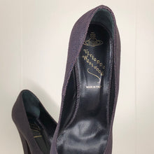 Load image into Gallery viewer, Vivienne Westwood Anglomania Eggplant Purple Mock Stingray Pointed Pumps