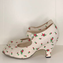 Load image into Gallery viewer, Vivienne Westwood Gold Label Mary Jane Cream Canvas Floral Print
