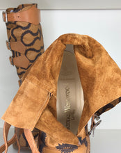 Load image into Gallery viewer, Vivienne Westwood SS 2013 Gold Label Brown Squiggle Pirate Clompers Boots