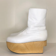 Load image into Gallery viewer, Vivienne Westwood Gold Label Rocking Horse Boots in White Kid Leather