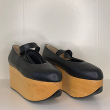 Load image into Gallery viewer, Vivienne Westwood Gold Label Rocking Horse Ballerina Shoes in Black Kid Leather