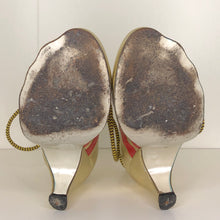 Load image into Gallery viewer, Vivienne Westwood Gold Label Tracey Trainers Gold Leather w/ Red Stripes