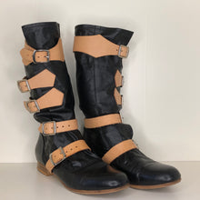 Load image into Gallery viewer, Vivienne Westwood Gold Label Black Leather Pirate Boots
