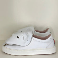 Load image into Gallery viewer, Vivienne Westwood Accessories Label Tiger Trainers in White Leather