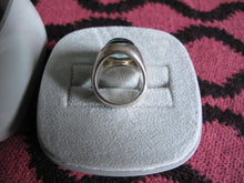 Load image into Gallery viewer, Vivienne Westwood Accessories Label Blue Cabochon Sterling Silver Orb Ring