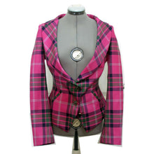Load image into Gallery viewer, Vivienne Westwood Red Label AW 2010 Pink Tartan Skirt Heart Corset Suit Set
