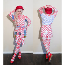 Load image into Gallery viewer, Vivienne Westwood Gold Label Roman 3-Strap Flat Sandal Shoes in Red Leather