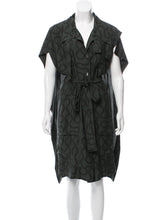 Load image into Gallery viewer, Vivienne Westwood Gold Label Caped Halter Dress in Black Squiggle Silk