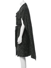Load image into Gallery viewer, Vivienne Westwood Gold Label Caped Halter Dress in Black Squiggle Silk