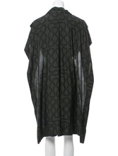 Load image into Gallery viewer, Vivienne Westwood Gold Label Caped Halter Dress in Black Squiggle Silk