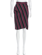 Load image into Gallery viewer, Vivienne Westwood Anglomania Burgundy and Black Striped Skirt Suit