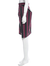 Load image into Gallery viewer, Vivienne Westwood Anglomania Burgundy and Black Striped Skirt Suit