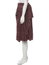 Load image into Gallery viewer, Vivienne Westwood Anglomania Crushed Velvet Eggplant Purple Long Apron Skirt
