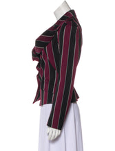 Load image into Gallery viewer, Vivienne Westwood Anglomania Burgundy and Black Striped Skirt Suit