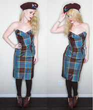 Load image into Gallery viewer, Vivienne Westwood Gold Label Turquoise Dame Silk Corset Gown