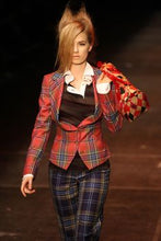 Load image into Gallery viewer, Vivienne Westwood Red Label AW 2009 Maclean of Duart Tartan Wide Collar Jacket and Pockets Mini Skirt Suit