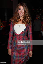 Load image into Gallery viewer, Vivienne Westwood Red Label AW 2009 Maclean of Duart Tartan Wide Collar Jacket and Pockets Mini Skirt Suit