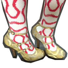 Load image into Gallery viewer, Vivienne Westwood Accessories Label Powerstation Gold Squiggle Three Strap Heels