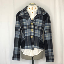 Load image into Gallery viewer, Vivienne Westwood Gold Label AW 2006-07 Blue Wool Tartan Alcoholic Jacket