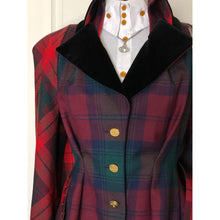 Load image into Gallery viewer, Vivienne Westwood Vintage 1996 Storm in a Teacup Lochcarron Multi-Tartan Cape Back Belted Jacket
