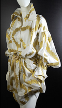 Load image into Gallery viewer, Vivienne Westwood Anglomania Gold Squiggle Playsuit