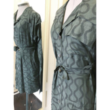 Load image into Gallery viewer, Vivienne Westwood Gold Label Caped Halter Dress in Black Squiggle Silk