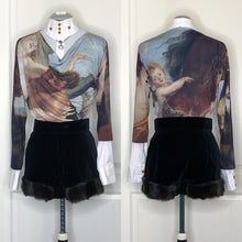 Load image into Gallery viewer, Vivienne Westwood Red Label 2014 Faux Fur Trim Velvet Hot Pants
