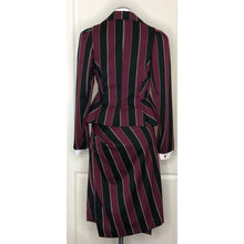 Load image into Gallery viewer, Vivienne Westwood Anglomania Burgundy and Black Striped Skirt Suit