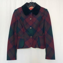 Load image into Gallery viewer, Vivienne Westwood Japan Label mid-2010s Lindsay Tartan and Black Velvet Trim Skirt Suit
