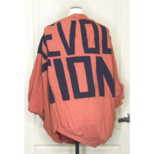 Load image into Gallery viewer, Vivienne Westwood Gold Label Infinity Jumper Climate Revolution Print in Peach and Navy