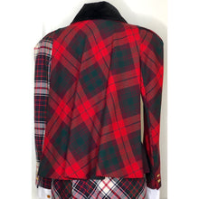 Load image into Gallery viewer, Vivienne Westwood Vintage 1996 Storm in a Teacup Lochcarron Multi-Tartan Cape Back Belted Jacket