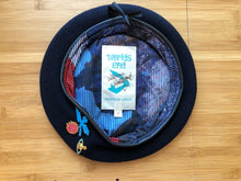 Load image into Gallery viewer, Vivienne Westwood Worlds End Pin Beret Navy Blue