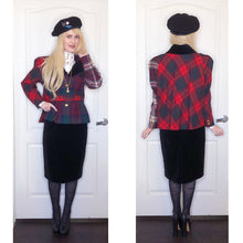 Load image into Gallery viewer, Vivienne Westwood Vintage 1996 Storm in a Teacup Lochcarron Multi-Tartan Cape Back Belted Jacket