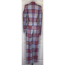 Load image into Gallery viewer, Vivienne Westwood Red Label 2010 Blue Tartan Wide Collar Jacket and Kung-Fu Trousers Suit