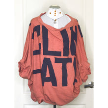 Load image into Gallery viewer, Vivienne Westwood Gold Label Infinity Jumper Climate Revolution Print in Peach and Navy