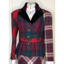 Load image into Gallery viewer, Vivienne Westwood Vintage 1996 Storm in a Teacup Lochcarron Multi-Tartan Cape Back Belted Jacket