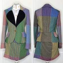 Load image into Gallery viewer, Vivienne Westwood Red Label 2012 Blanket Tweed Love Jacket and Skirt Suit