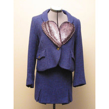 Load image into Gallery viewer, Vivienne Westwood Vintage 1987 Harris Tweed Blue Love Suit