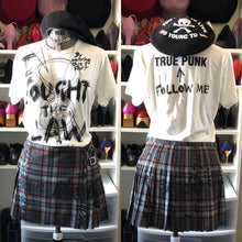 Load image into Gallery viewer, Vivienne Westwood for Nine West 2006 Signature Tartan Dark Grey Wool Mini Kilt