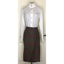 Load image into Gallery viewer, Vivienne Westwood Red Label AW 2008 Red Green Tartan Bustle Skirt Suit