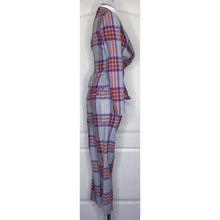 Load image into Gallery viewer, Vivienne Westwood Red Label 2010 Blue Tartan Wide Collar Jacket and Kung-Fu Trousers Suit