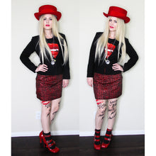 Load image into Gallery viewer, Vivienne Westwood Anglomania Polar Jacquard Mini Skirt Red