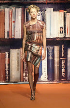 Load image into Gallery viewer, Vivienne Westwood 2001 Book Print Bodycon Dress