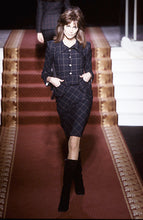 Load image into Gallery viewer, Vivienne Westwood Vintage AW 1999-2000 Black and Red Check Peplum Pockets Jacket Skirt Suit