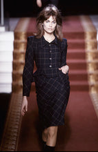 Load image into Gallery viewer, Vivienne Westwood Vintage AW 1999-2000 Black and Red Check Peplum Pockets Jacket Skirt Suit