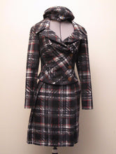 Load image into Gallery viewer, Vivienne Westwood Red Label Graffiti Tartan 4 piece suit Jacket, 2 Skirts, Beret