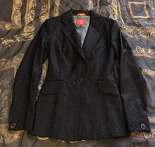 Load image into Gallery viewer, Vivienne Westwood Red Label 2000's Sparkly Pinstripe Black Skirt Suit